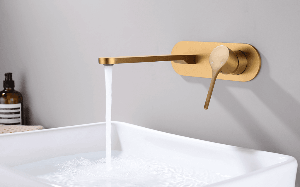 A luxury matte black bathroom faucet installed in a Nairobi home