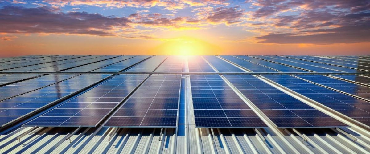 Solar panels installed on a rooftop in Nairobi, Kenya